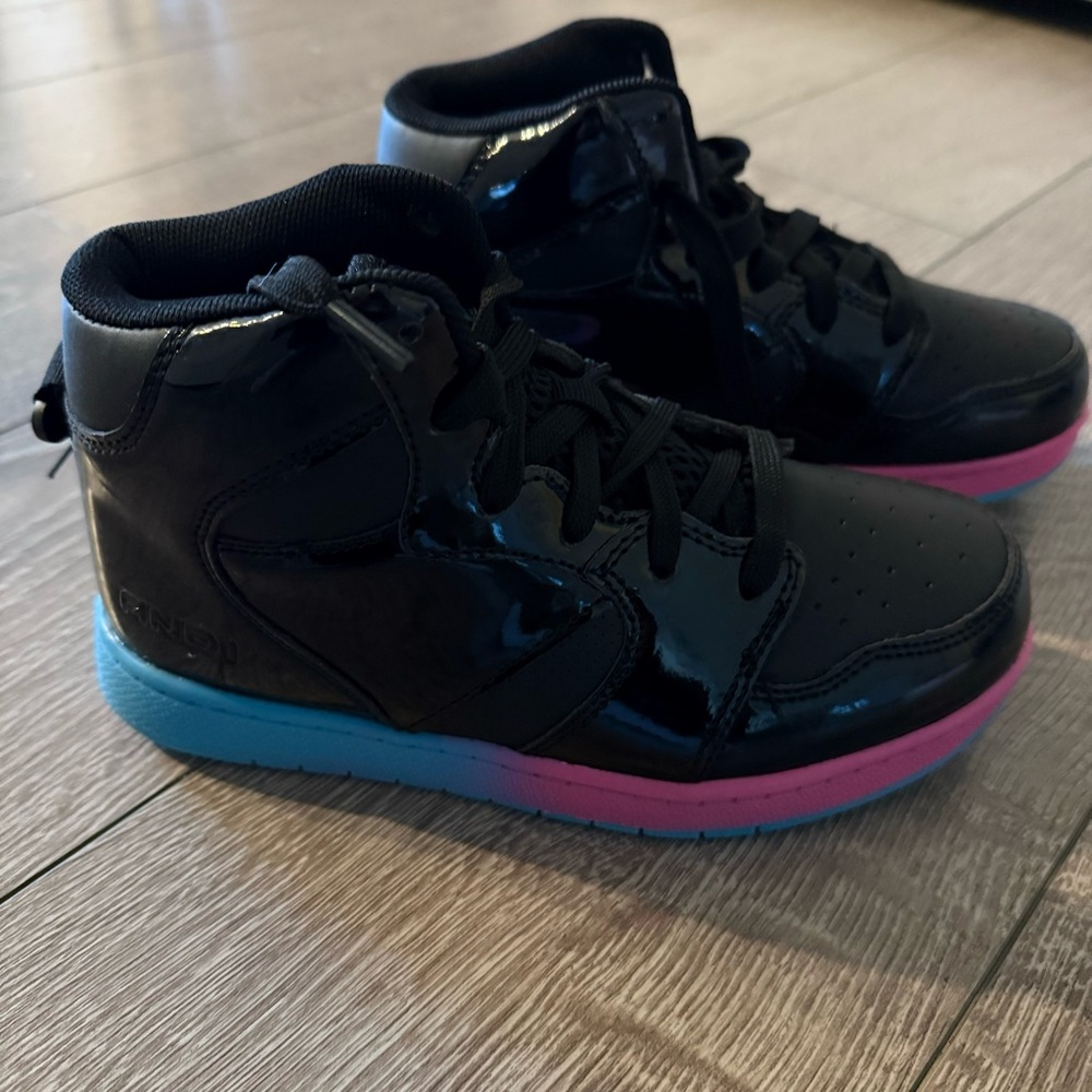 Shiny High top basketball sneakers shoes girl